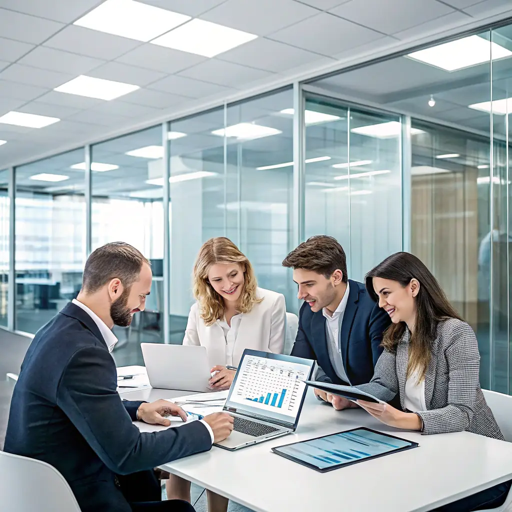 A team of people participating in a training session on AI technologies.